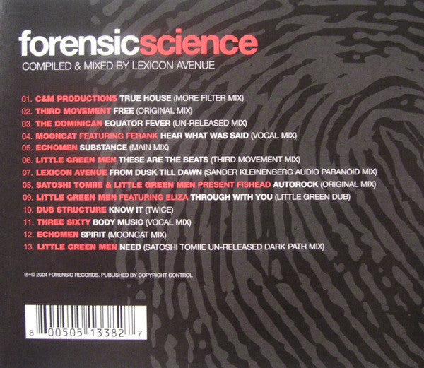 Lexicon Avenue : Forensic Science Exhibit.A (CD, Comp, Mixed)