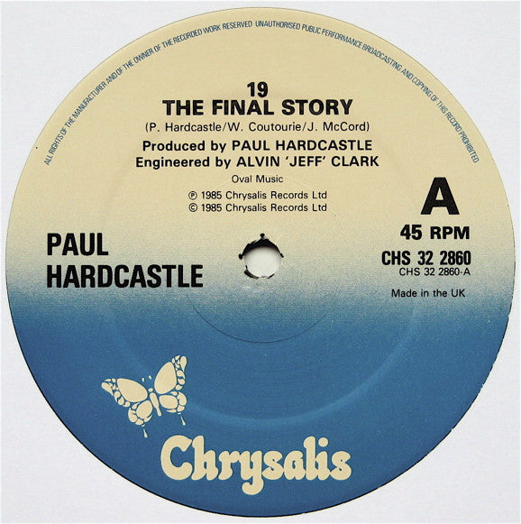 Paul Hardcastle : 19 (The Final Story) (12", Single)