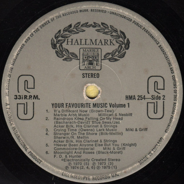 Millican & Nesbitt / Miki & Griff / Acker Bilk, His Clarinet & Strings* : Your Favourite Music Vol. 1 (LP, Comp, RM)