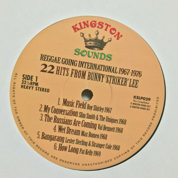 Various : Reggae Going International 1967-1976: 22 Hits From Bunny 'Striker' Lee (2xLP, Comp)