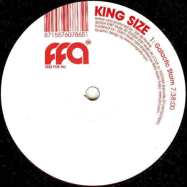 King Size* : Galactic Storm / Riding Outwards (12")