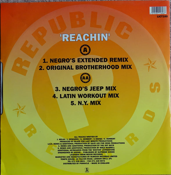 Joey Negro Presents Phase II : Reachin' (12", EP)