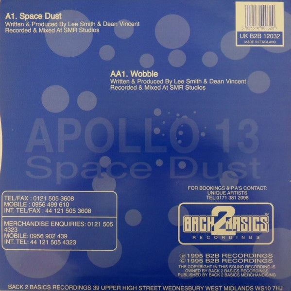 Apollo 13 : Space Dust / Wobble (12")