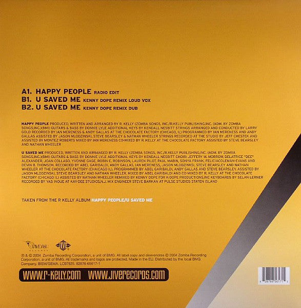 R. Kelly : Happy People / You Saved Me (12")