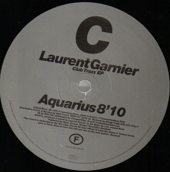 Laurent Garnier : Club Traxx EP (2x12", EP)