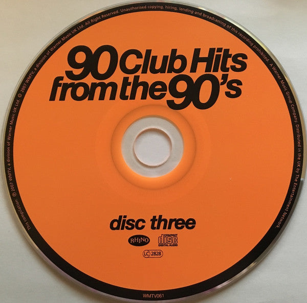 Various : 90 Club Hits From The 90's (4xCD, Comp)