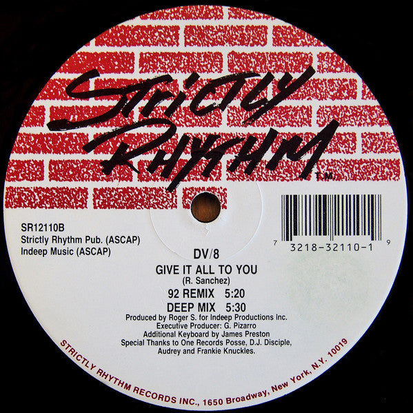 DV/8* : C'Mon / Give It All To You (12")