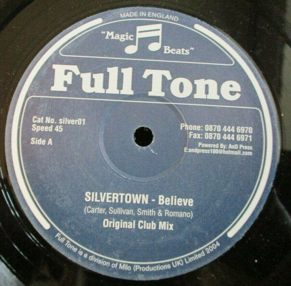 Silvertown : Believe (12")