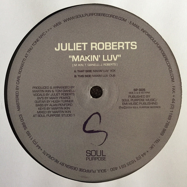 Juliet Roberts : Makin' Luv (12")