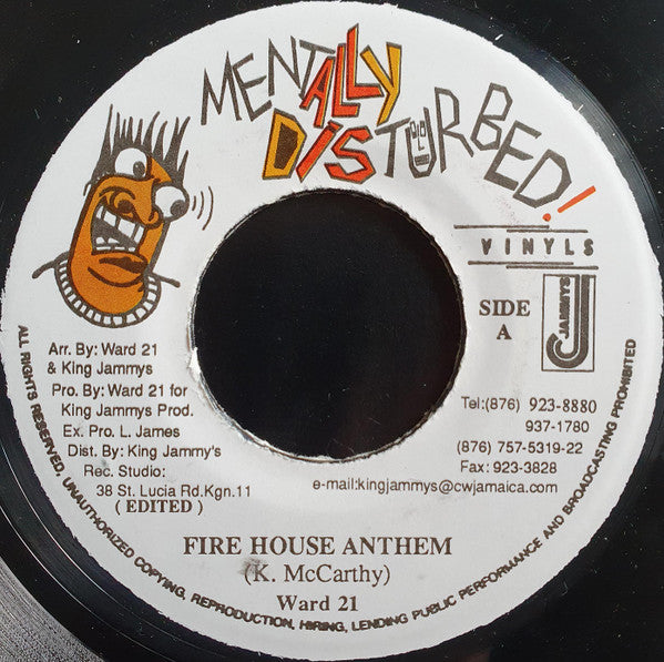 Ward 21 : Fire House Anthem (7")