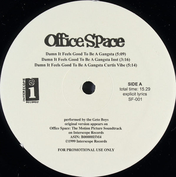 The Geto Boys* : Damn It Feels Good To Be A Gangsta (12", Promo)
