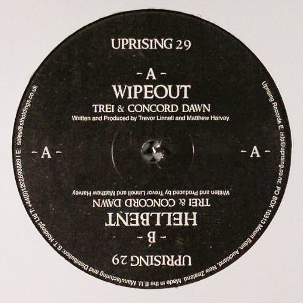 Trei & Concord Dawn : Wipeout EP Part 1 (12")