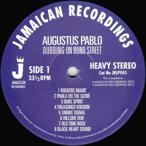 Augustus Pablo : Dubbing On Bond Street (LP, Comp)