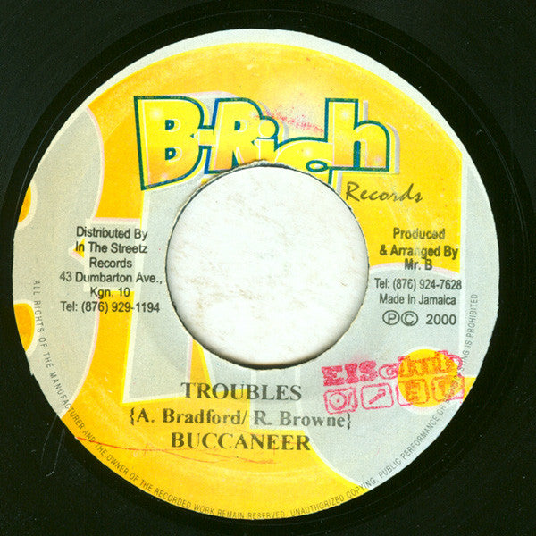 Mr. G (2) / Buccaneer : Dig It Up / Troubles (7")
