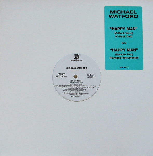 Michael Watford : Happy Man (12", Promo, Bla)