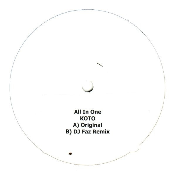Koto (8) : All In One (12", W/Lbl, Sti)