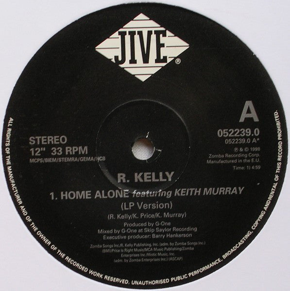 R. Kelly : Home Alone (12")