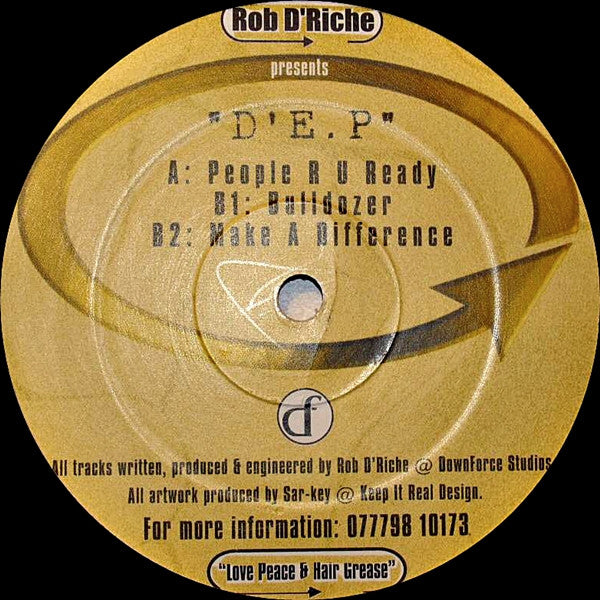 Rob D'Riche : D'E.P (12", EP)