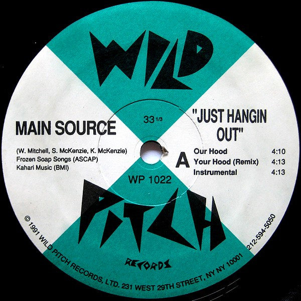 Main Source : Just Hangin' Out (12", Single)