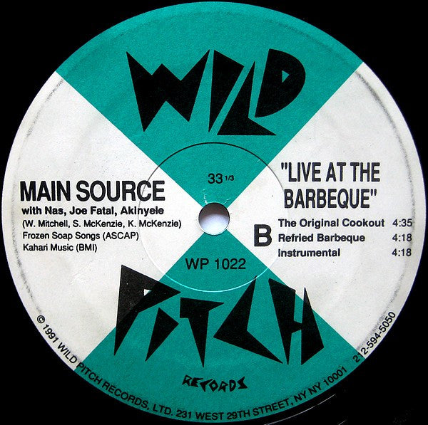 Main Source : Just Hangin' Out (12", Single)