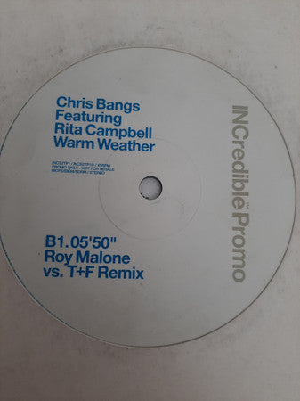 Chris Bangs Featuring Rita Campbell : Warm Weather (12", Promo)