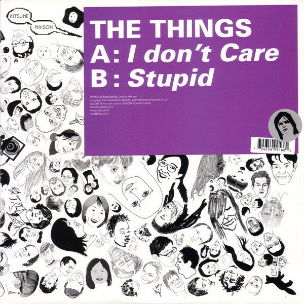 The Things : I Don't Care / Stupid (12")