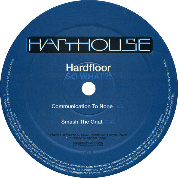 Hardfloor : So What?! (2x12", Album)