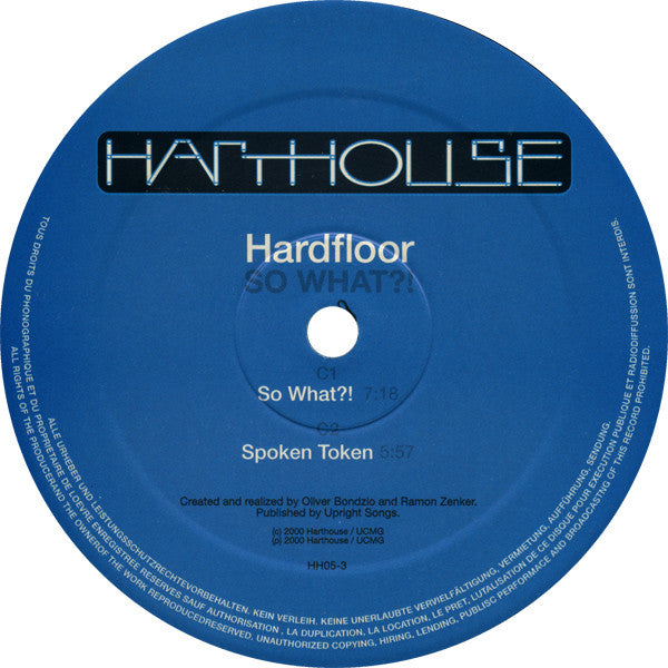 Hardfloor : So What?! (2x12", Album)