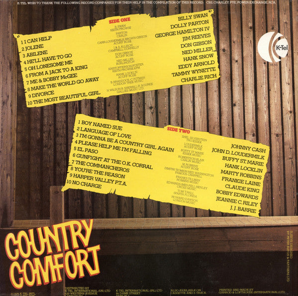Various : Country Comfort (LP, Comp)