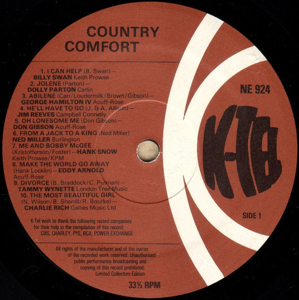 Various : Country Comfort (LP, Comp)