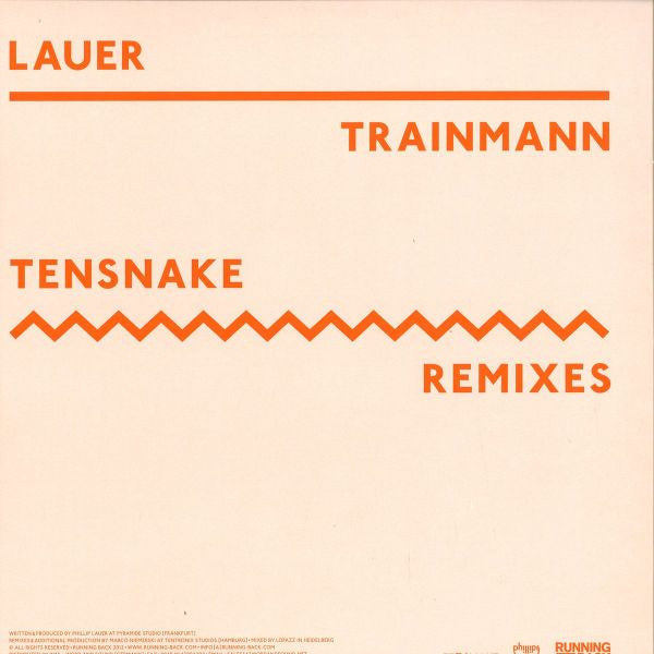 Phillip Lauer : Trainmann (Tensnake Remixes) (12")