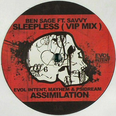 Evol Intent, Mayhem (7) & Psidream / Ben Sage Ft. Savvy : Assimilation / Sleepless (VIP Mix) (12")
