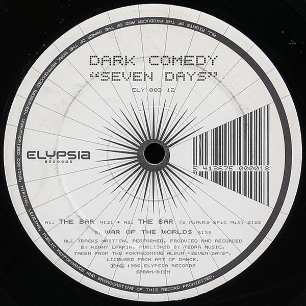 Dark Comedy : Seven Days (12")