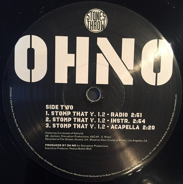 Oh No : The Ride (12", Single)