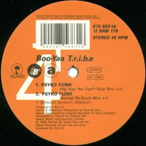 Boo-Yaa T.R.I.B.E. : Psyko Funk (12", Gen)