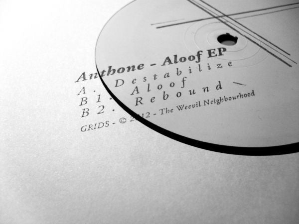 Anthone : Aloof EP (12", EP, Ltd, Num)