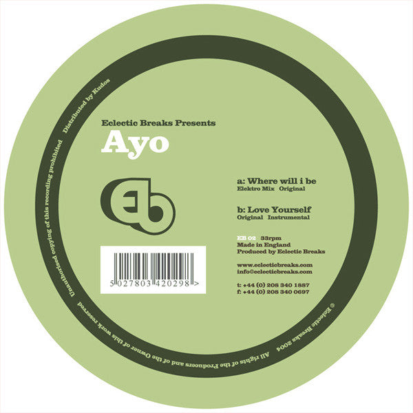 Ayo (2) : Where Will I Be (12")
