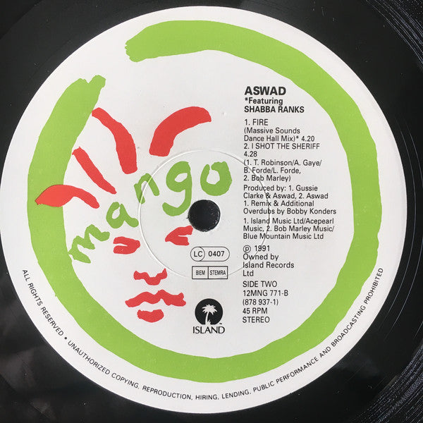 Aswad : Too Wicked E.P. (12", EP)