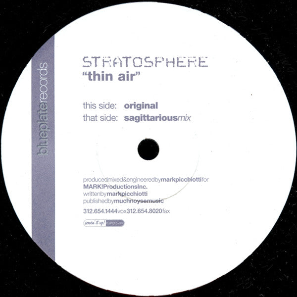 Stratosphere (3) : Thin Air (12")