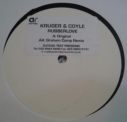 Kruger & Coyle* : Rubberlove (12", Promo, W/Lbl)