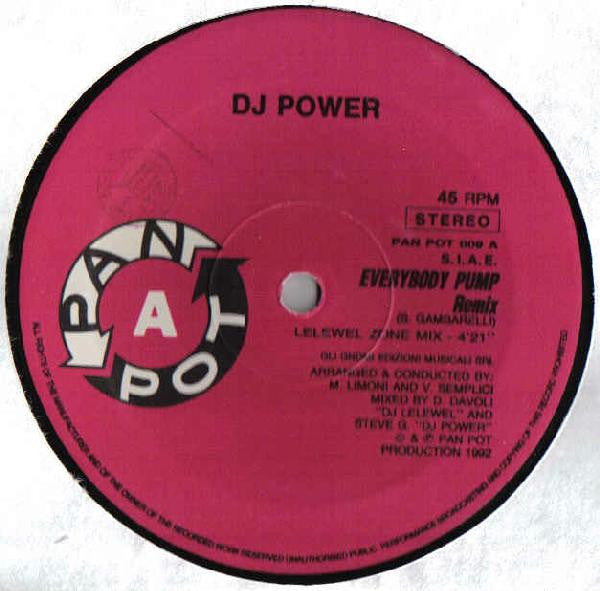 DJ Power : Everybody Pump (Remix) (12")