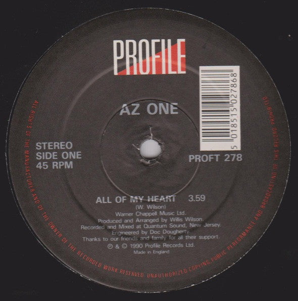 Az One : All Of My Heart (12")