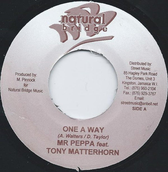 Mr. Peppa Feat. Tony Matterhorn : One A Way (7")