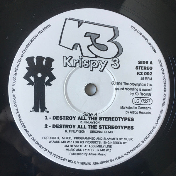 Krispy 3 : Destroy All The Stereotypes (12")