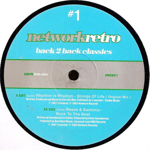 Rhythim Is Rhythim / Reese & Santonio : Network Retro #1 - Back 2 Back Classics (12", RM)