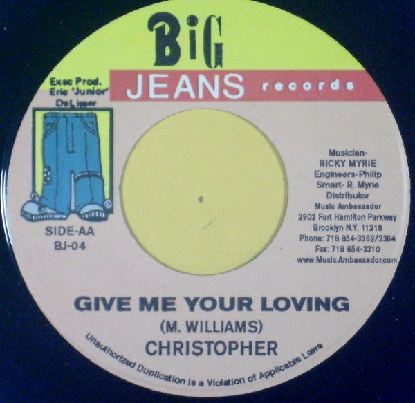Delly* / Christopher (7) : Independent Woman / Give Me Your Loving (7")