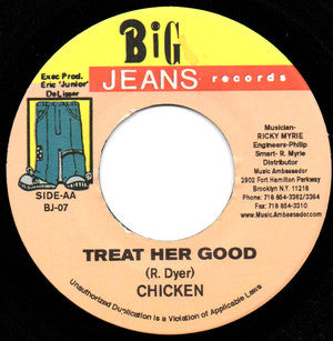 Mega Banton / Chicken* : Chatty Mouth / Treat Her Good (7")