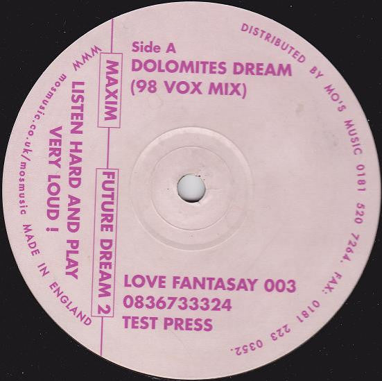 Maxim Sinclair : Future Dream 2 (12", TP)