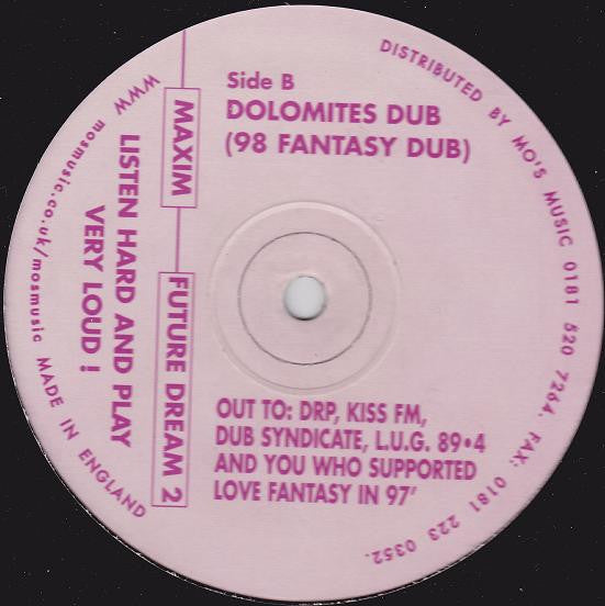 Maxim Sinclair : Future Dream 2 (12", TP)