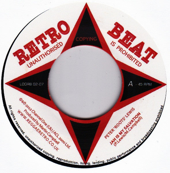 Peter 'Roots' Lewis* : Jah Is My Salvation (7", Ltd, Num)